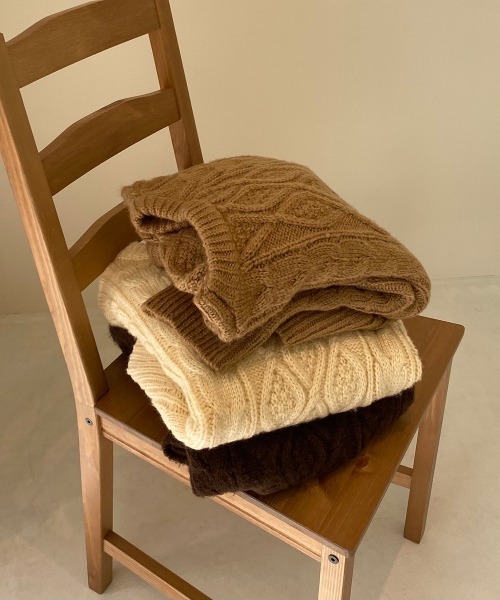 「lawgy」 長袖ニット FREE ベージュ レディース_画像5