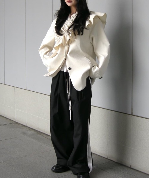 「美品」DECEMBERMAY サイドストライプパンツ STYLEMIXER | サイドラインストライプパンツ (パンツ ) |SHEL'TTER