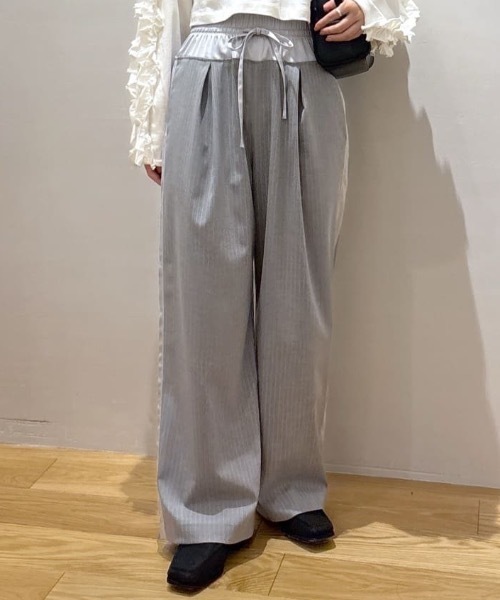 STYLEMIXER（スタイルミキサー） パンツ サイドラインストライプパンツ
