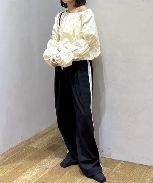STYLEMIXER（スタイルミキサー） パンツ サイドラインストライプパンツ