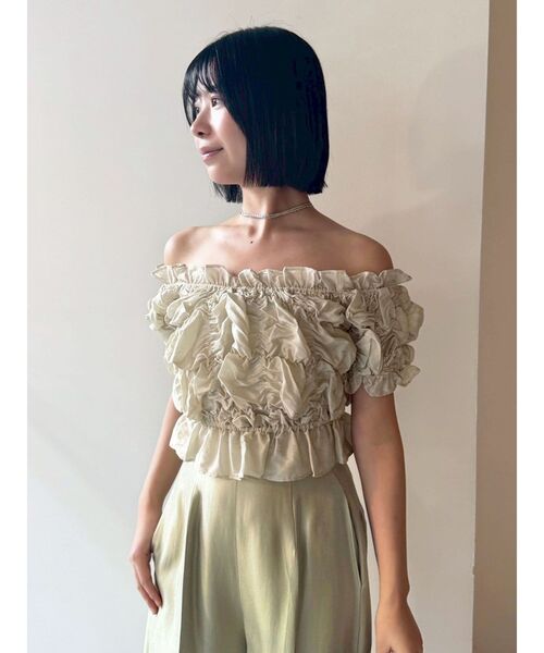 LAGUNAMOON（ラグナムーン） パンツドレス LADYシャーリングブラウス