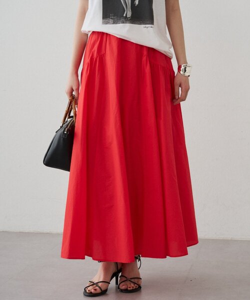 【Loungedress】 ラウンジドレス パネルギャザースカート 新品未使用 Loungedress（ラウンジドレス） スカート パネルギャザースカート