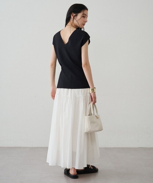 【新品/定価¥19800】 Loungedress パネルギャザースカート Loungedress（ラウンジドレス） スカート パネルギャザースカート