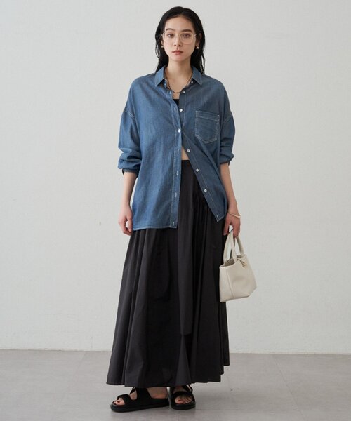 【新品】ラウンジドレス パネルギャザースカート オフホワイト PAL GROUP OUTLET｜【Loungedress】パネルギャザースカート | Rakuten