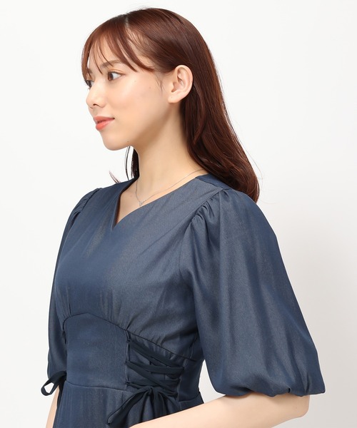 「MISCH MASCH」 半袖ワンピース S ブルー レディース_画像9