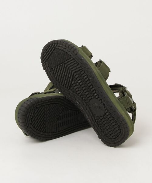 「SHAKA」 フラットサンダル 25cm グリーン レディース_画像3