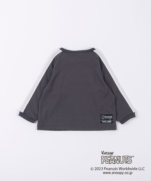「Vintage PEANUTS」 「KIDS」長袖カットソー 80cm チャコールグレー キッズ_画像3