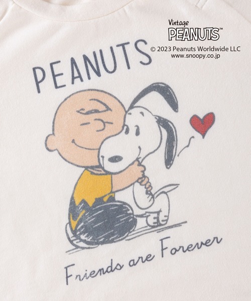 「Vintage PEANUTS」 「KIDS」長袖カットソー 80cm チャコールグレー キッズ_画像4