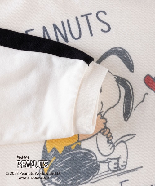 「Vintage PEANUTS」 「KIDS」長袖カットソー 80cm チャコールグレー キッズ_画像5