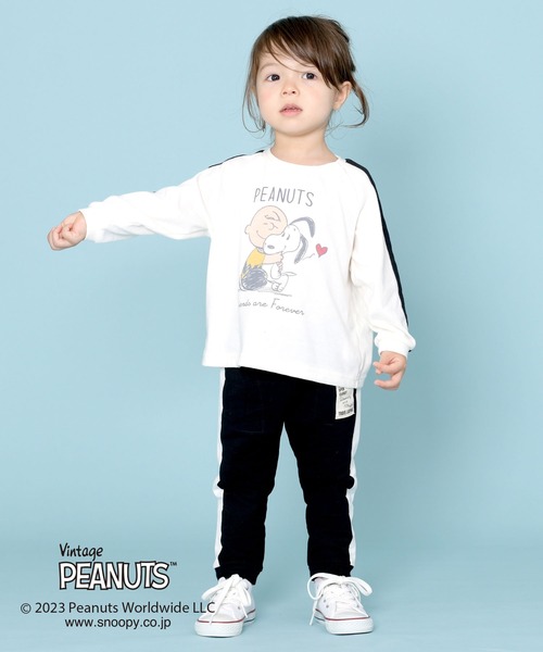 「Vintage PEANUTS」 「KIDS」長袖カットソー 80cm チャコールグレー キッズ_画像9