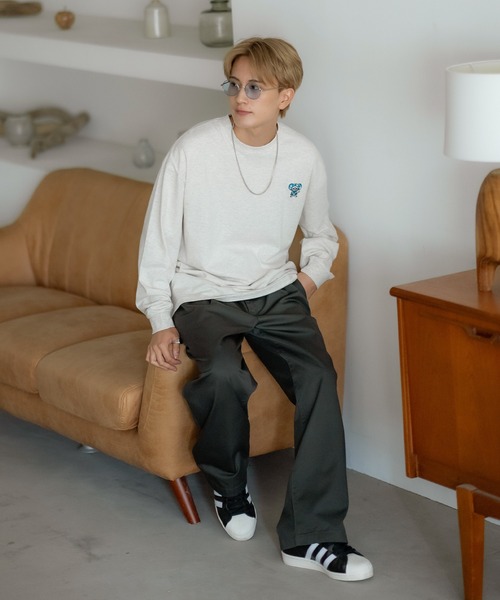 「SIDEWAY STANCE」 長袖Tシャツ X-LARGE ホワイト メンズ_画像9