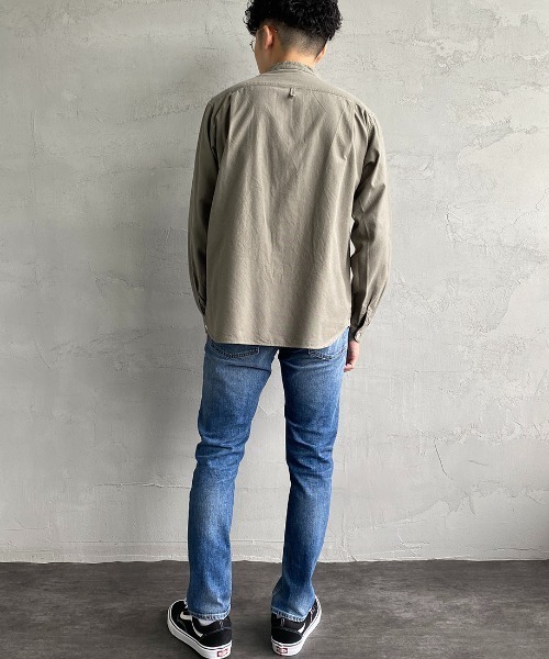 Danton（ダントン） 長袖シャツ 38 グレー レディース : ZOZOTOWN