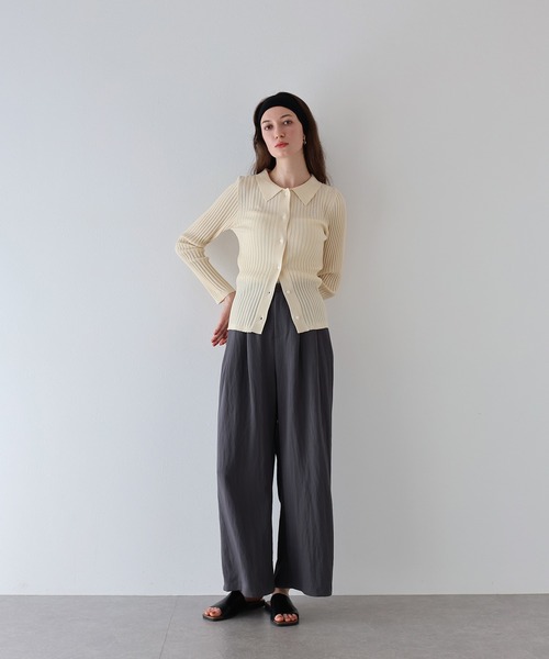 「J by blue」 ニットカーディガン MEDIUM アイボリー レディース_画像2
