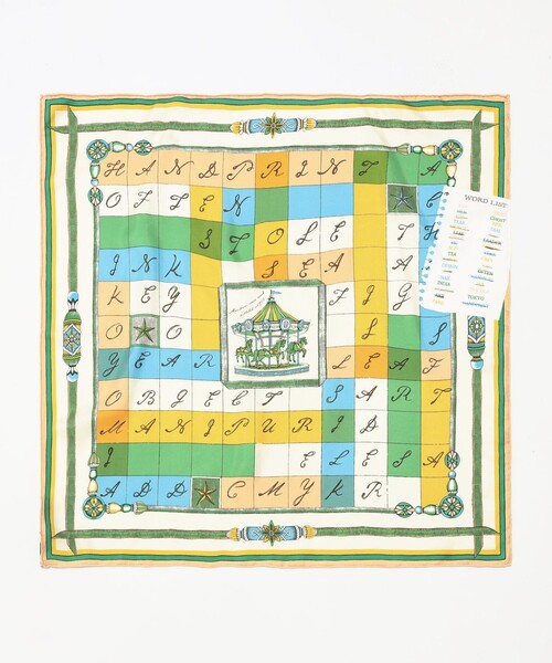 manipuri（マニプリ） スカーフ バンダナ manipuri CROSSWORD シルク