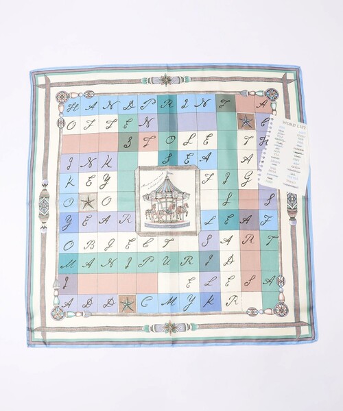 manipuri（マニプリ） スカーフ バンダナ manipuri CROSSWORD シルク