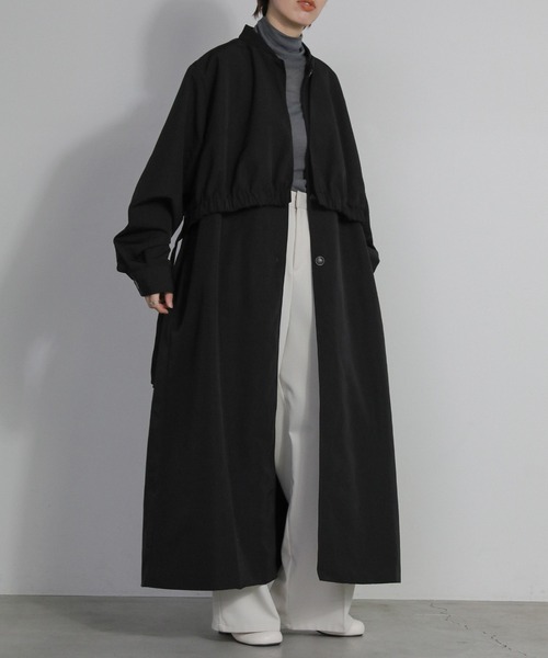 「select MOCA」 トレンチコート LARGE ベージュ レディース_画像7