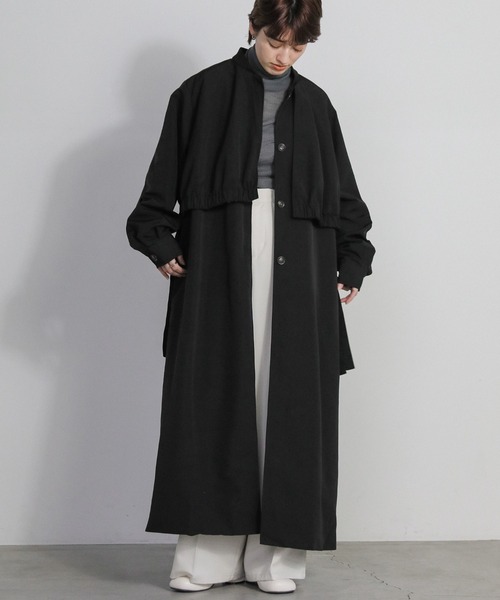 「select MOCA」 トレンチコート LARGE ベージュ レディース_画像9