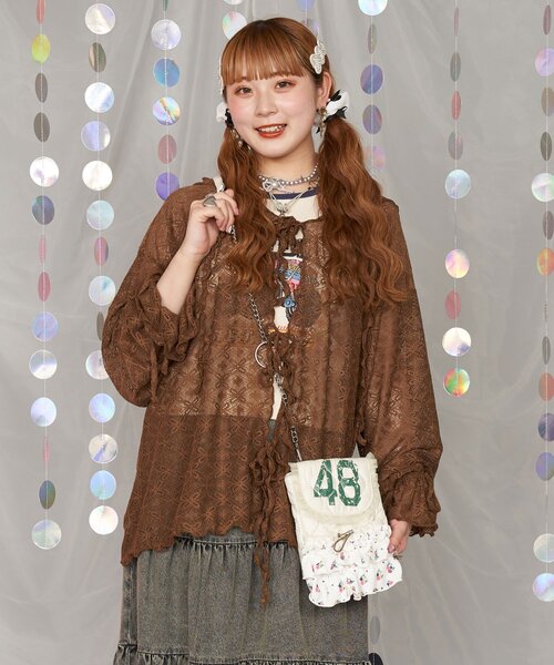 「CIAOPANIC」 ショルダーバッグ ONE SIZE サックスブルー レディース_画像4