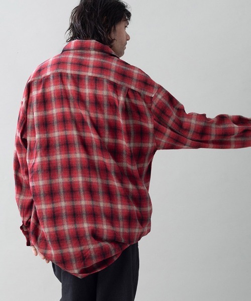 シャツ ms6557-DOUBLE-SHIRTS レイヤードシャツ(616710) メンズの画像