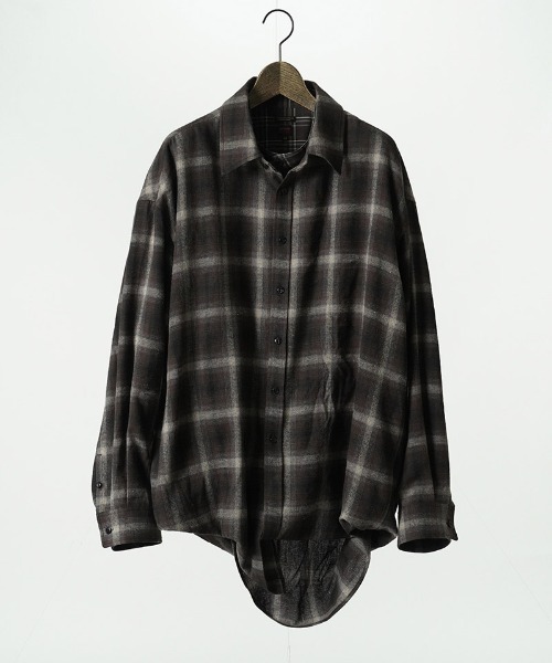 シャツ ms6557-DOUBLE-SHIRTS レイヤードシャツ(616710) メンズの画像