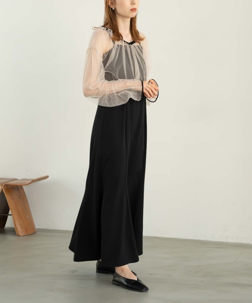 hinari（ヒナリ） キャミソールワンピース SMALL ベージュ レディース