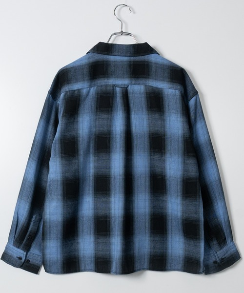 「JOHN'S CLOSET」 長袖シャツ LARGE ブルー メンズ_画像4