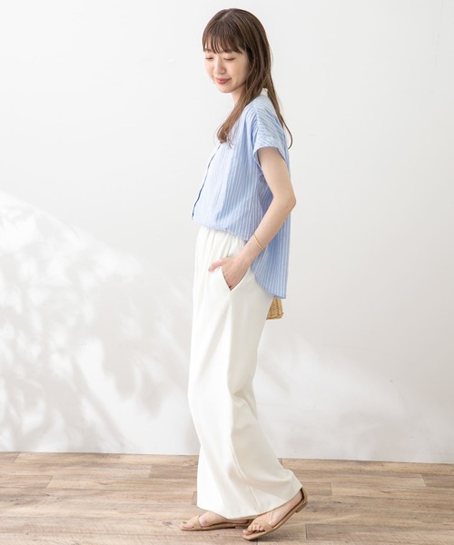 「URBAN RESEARCH Sonny Label」 半袖ブラウス FREE ブルー系その他 レディース_画像8