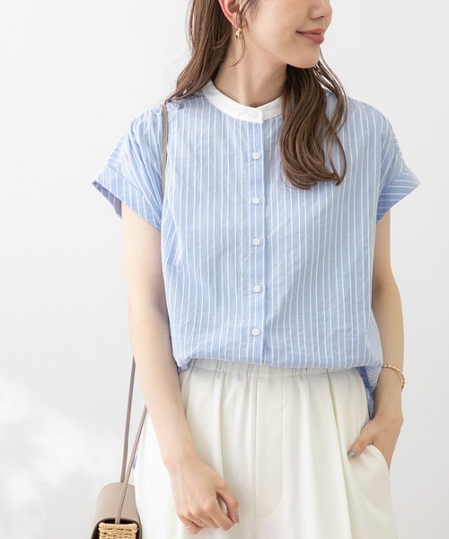 「URBAN RESEARCH Sonny Label」 半袖ブラウス FREE ブルー系その他 レディース_画像9