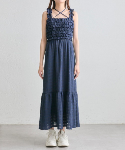 「OLIVE des OLIVE」 ノースリーブワンピース SMALL ピンク レディース_画像6