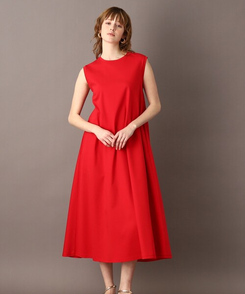 値下げ⭐︎ドレステリア　ノースリーブワンピース DRESSTERIOR（ドレステリア） ノースリーブワンピース 38 レッド