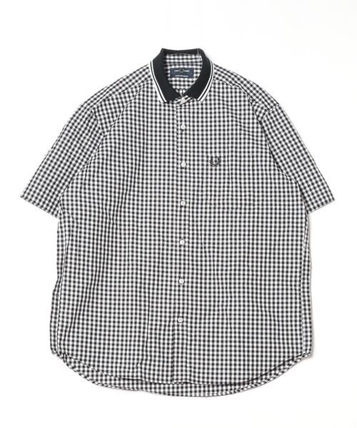 FRED PERRY（フレッドペリー） 半袖シャツ M ブラック メンズ