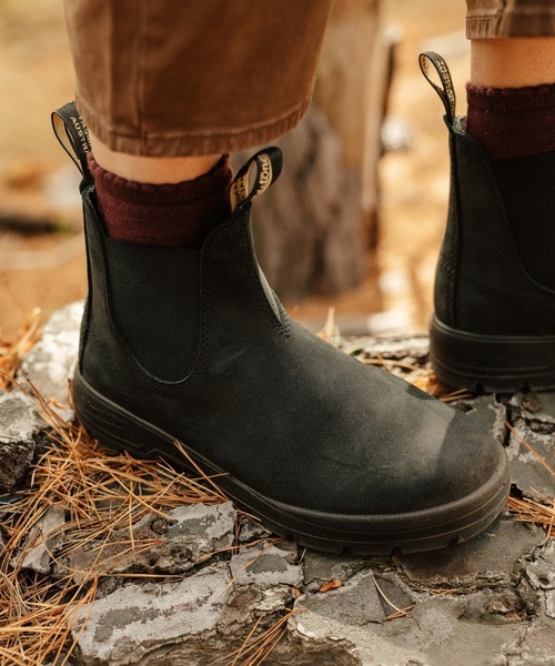 UK5 極美品　ブランドストーン　サイドゴアブーツ　スクエアトゥモデル　本革防水 BLUNDSTONE（ブランドストーン） サイドゴア ブーツ 「Blundstone