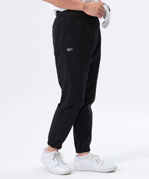 BEAMS GOLF 黒パンツ ウエストゴム BEAMS GOLF（ビームス ゴルフ） パンツ LARGE ブラック メンズ