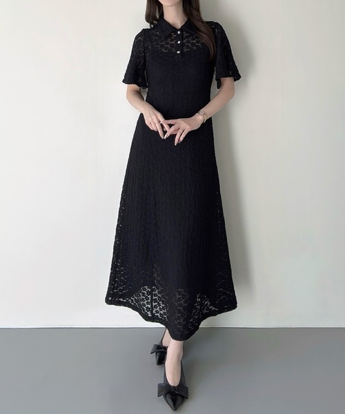 「Meiru」 シャツワンピース SMALL アイボリー レディース_画像6