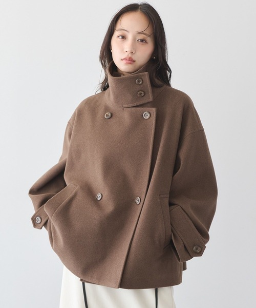 シップス　ショートダッフルコート　新品タグ付き ダッフルコート コート ダッフルショートコート レディース : ZOZOTOWN