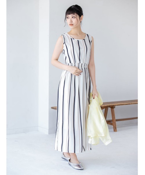 BURBERRY 4Y ノースリーブ ワンピース マルチカラー ストライプ バーバリー キッズ ワンピース BURBERRY ブランド シャツドレス