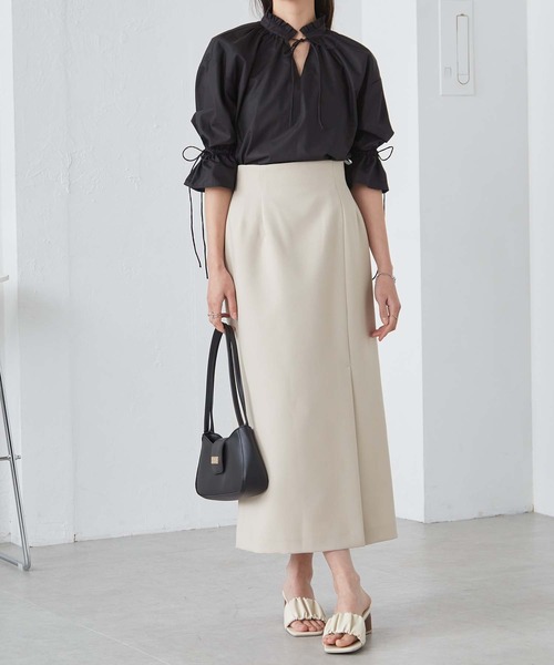 solleim スカート ハイウエストスリットナロースカート : ZOZOTOWN  