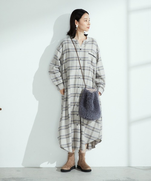 定番高評価 ワンピース シャツワンピース チェック柄 シャツワンピース ZOZOTOWN PayPayモール店 - 通販 - PayPayモール 好評低価