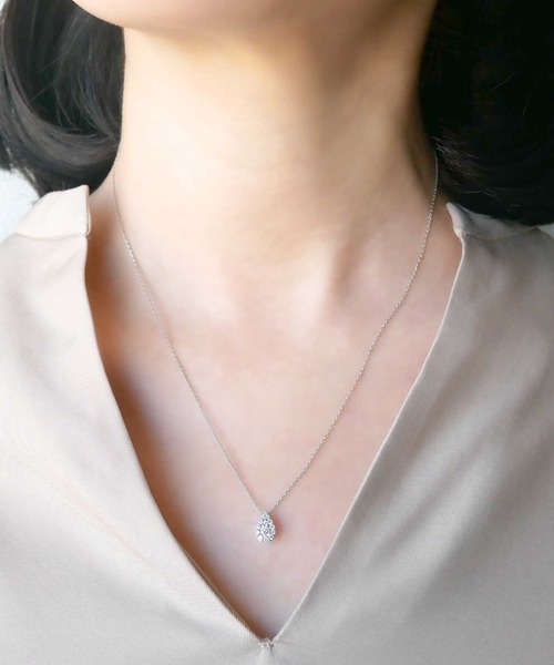 VENDOME AOYAMA（ヴァンドーム青山） ネックレス プラチナ ドロップ