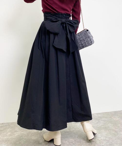 スカート Backリボンギャザーフレア スカート Zozotown Paypayモール店 通販 Paypayモール