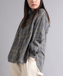 russelunoTシャツ7サイズ RNA-N ブラウス シャツ B2738 40/-ムラ糸コットンチェックシャツ