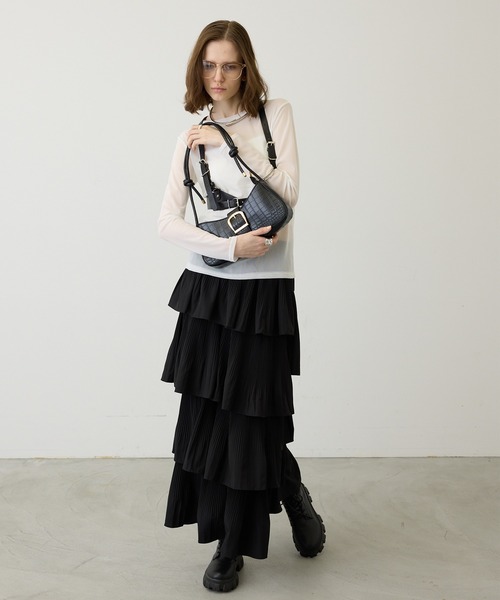 SEN TOKYO スカート イレギュラーデザインティアードスカート