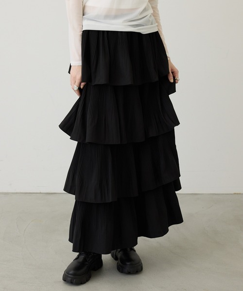 SEN TOKYO スカート イレギュラーデザインティアードスカート