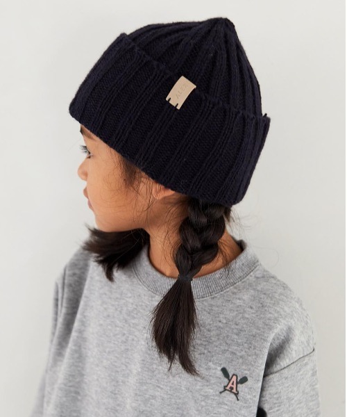 ALEXIA STAM ニット帽 ニットキャップ Ear Flap Knit Watch / 耳