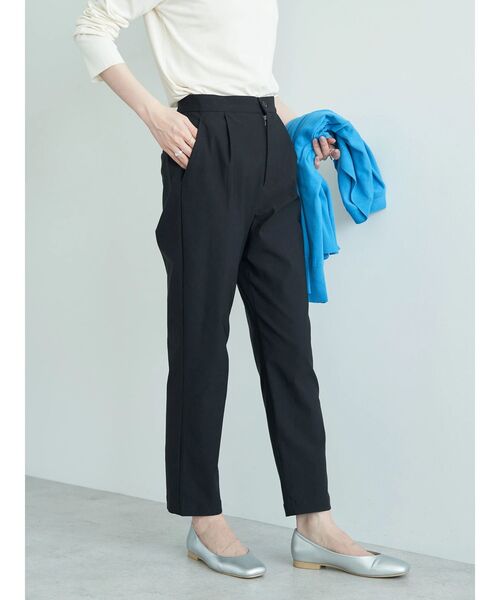 ✨美品✨journal standard luxe　綿麻　テーパードパンツ　青 journal standard luxe 綿麻 テーパードパンツ 青