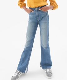 GAP（ギャップ） パンツ ウォッシュウェル ハイライズ '70s フレア