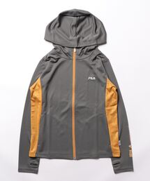FILA（フィラ） パーカー エンボス切替ジップパーカー レディース