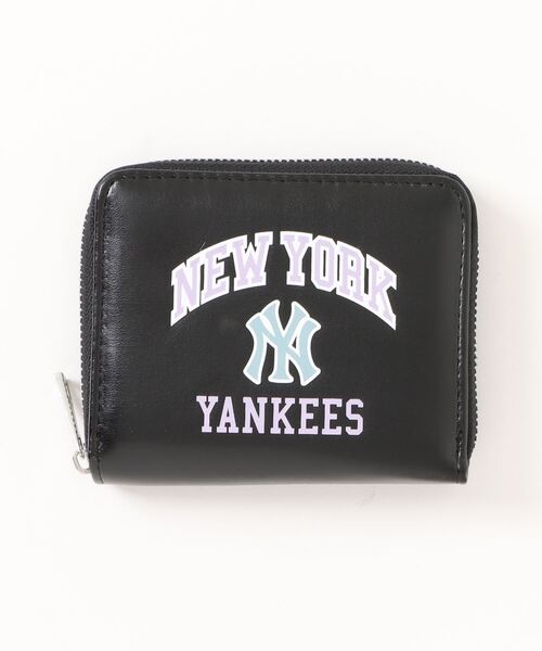 MLB 財布 MLBパステルカラー ラウンドジップウォレット レディース