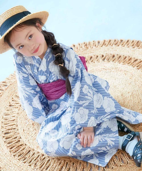 BABY 浴衣 devirock 浴衣 着付けかんたん 兵児帯付き浴衣 キッズ 子供