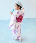 浴衣 着付けかんたん 兵児帯付き浴衣 キッズ ...の詳細画像3